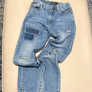 Polo by Ralph Lauren Kids Distressed Light Blue Jeans with Patches